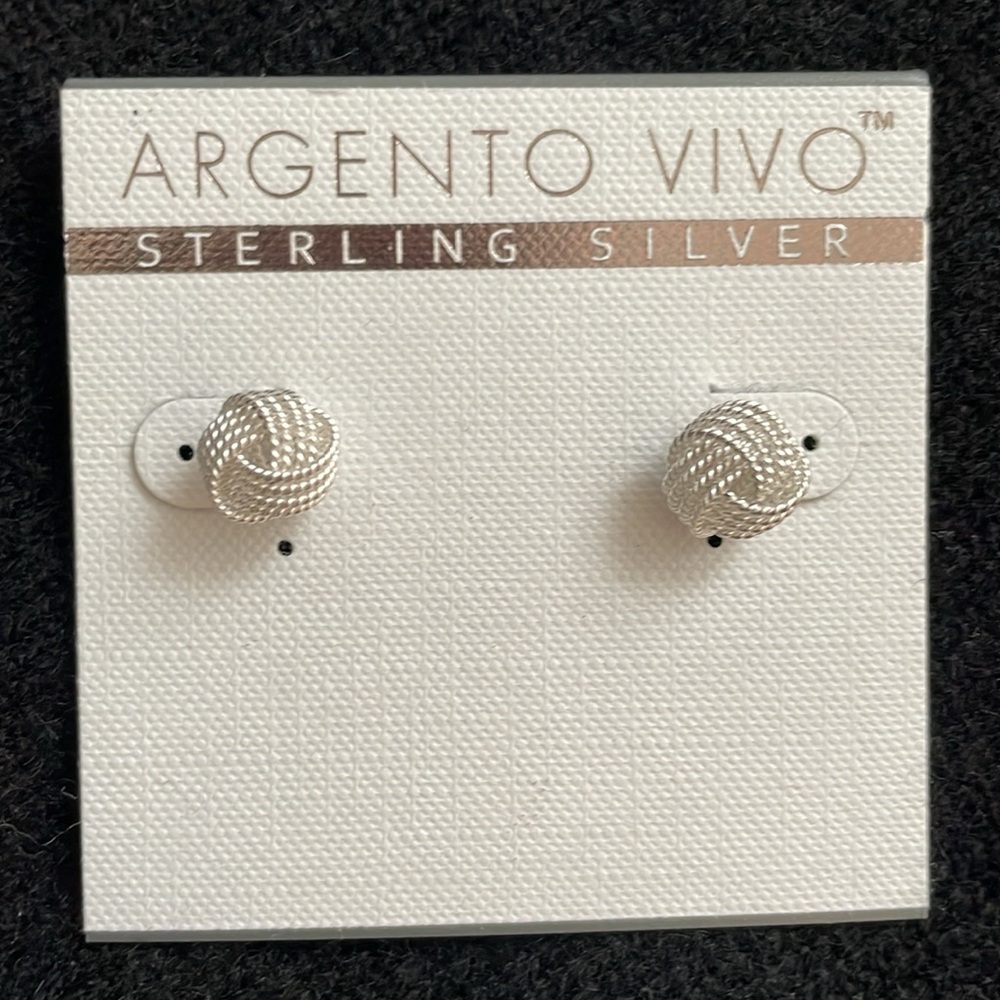 Argento Vivo Sterling Silver Twisted Earrings